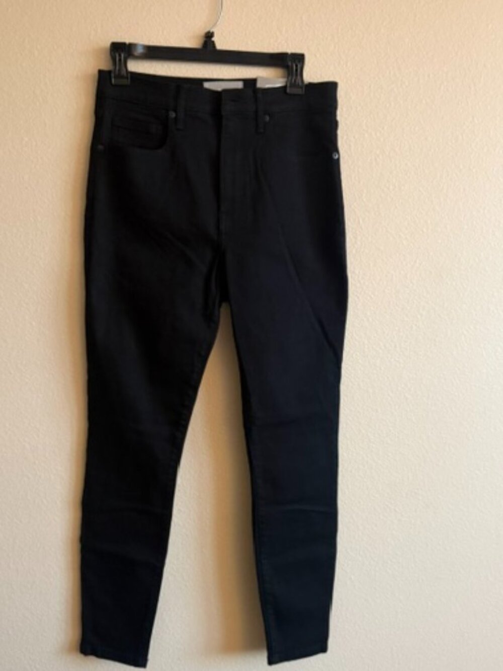 EVERLANE Womens Black Mid-Rise Skinny Ankle Jeans Skinny Stretch